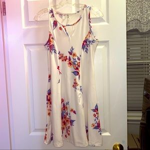 white floral summer dress